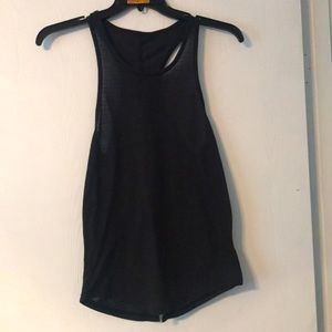 Zyia split back black tank